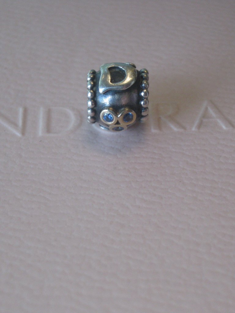 Authentic Pandora Htf Two Tone, 14kt Gold & Sterling Silver, Dad